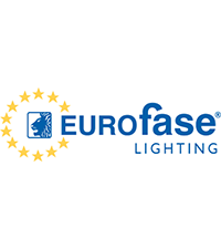 Eurofase Lighting brand logo, blue with stars, beautiful design