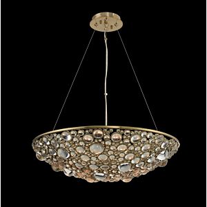 Allegri Ciottolo 8 Light Pendant Light in Brushed Champagne Gold