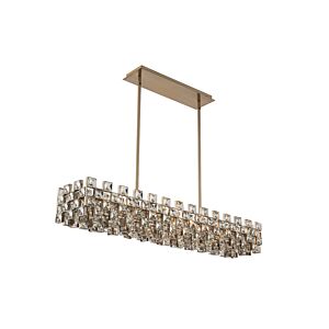Piazze 8-Light Island Pendant in Brushed Champagne Gold