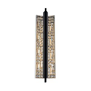 Capuccio LED Wall Sconce in Matte Black w with Chrome