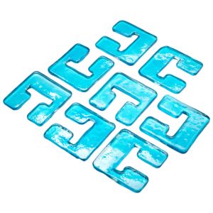 Cyan Design Glass Links 4 Inch Pendant Glass Links in Blue/Clear