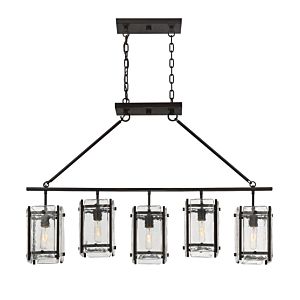 Savoy House Glenwood by Brian Thomas 5 Light Linear Chandelier in English Bronze