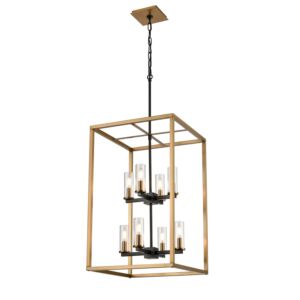 Sambre 8-Light Foyer Pendant in Multiple Finishes and Brass and Graphite