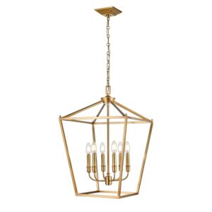 Lundy'S Lane 6-Light Foyer Pendant in Multiple Finishes and Brass