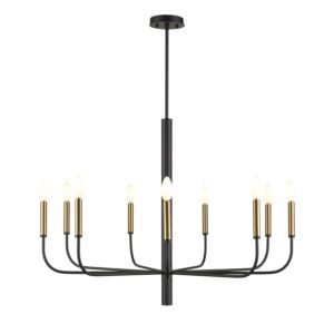 DVI Olivia 9-Light Chandelier in Multiple Finishes and Graphite