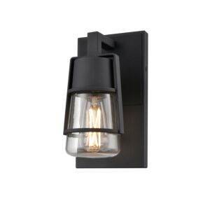 DVI Lake Of The Woods Outdoor 1-Light Wall Sconce in Black