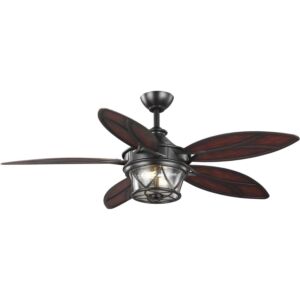 Alfresco 2-Light 54" Outdoor Ceiling Fan in Architectural Bronze