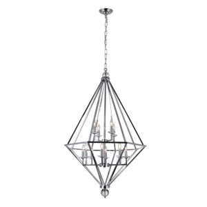 CWI Lighting Calista 12 Light Chandelier with Chrome Finish