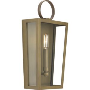 Point Dume-Shearwater 1-Light Wall Sconce in Aged Brass