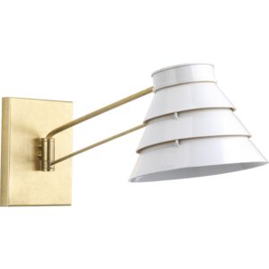 Point Dume-Onshore 1-Light Wall Bracket in Brushed Brass