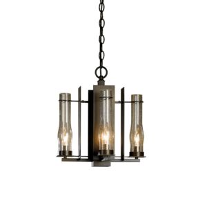 Hubbardton Forge 15 4-Light New Town Chandelier in Bronze