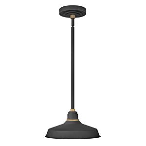 Hinkley Foundry Outdoor Hanging Light in Textured Black