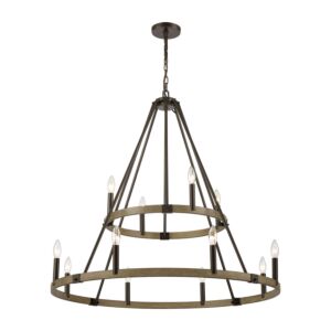 Transitions 12-Light Chandelier in Oil Rubbed Bronze