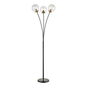 Boudreaux 3-Light LED Floor Lamp in Matte Black