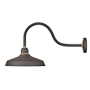 Hinkley Foundry Classic 1-Light Outdoor Wall Light In Museum Bronze
