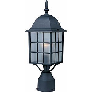 North Church 1-Light Outdoor Pole/Post Lantern in Black