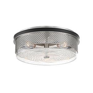 Minka Lavery Coles Crossing 3 Light Ceiling Light in Coal With Brushed Nickel