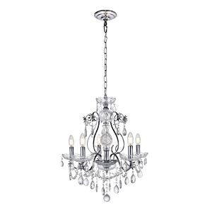 Voltaire 5-Light Chandelier in Chrome