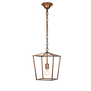Maddox 1-Light Pendant in Vintage Gold