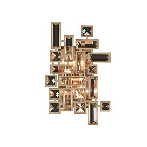  Vermeer Wall Sconce in Brushed Champagne Gold