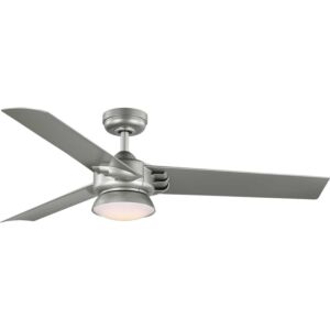 Edwidge 1-Light 52" Outdoor Ceiling Fan in Painted Nickel