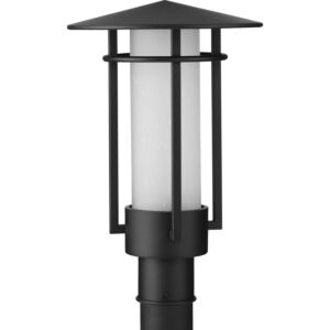 Exton 1-Light Post Lantern in Textured Black
