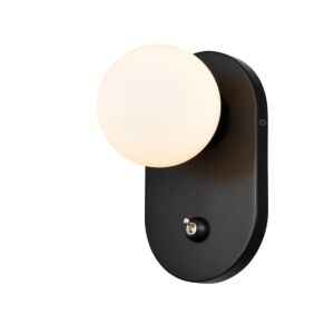 Atwood 1-Light Wall Sconce in Ebony