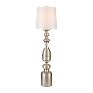 Cabello 1-Light Floor Lamp in Antique Silver