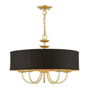 Winchester 5-Light Pendant in Soft Gold