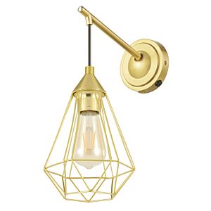 Tarbes 1-Light LED Wall Sconce in Brushed Brass