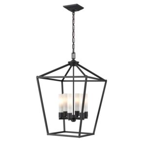 Lundy'S Lane Outdoor 6-Light Pendant in Black