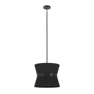 DVI Ellesmere 6-Light Pendant in Ebony with Black Shade