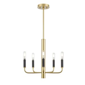 DVI Olivia 5-Light Chandelier in Multiple Finishes and Painted Satin Brass