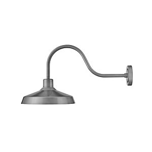 Hinkley Forge 1-Light Outdoor Light In Antique Brushed Aluminum