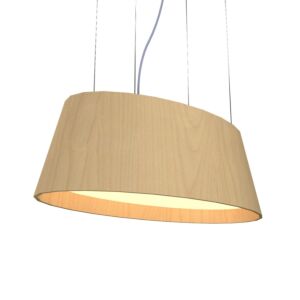 Oval LED Pendant in Maple