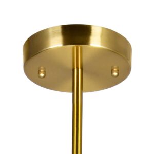 CWI Lighting Pipes 1 Light Mini Pendant with Brass Finish