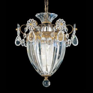 Schonbek Bagatelle Pendant in Etruscan Gold with Clear Heritage Crystals