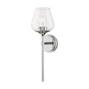 Willow 1-Light Bathroom Vanity Sconce in Polished Chrome