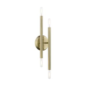 Soho 4-Light Wall Sconce in Antique Brass