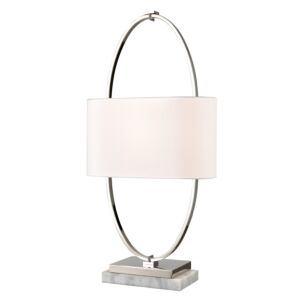 Gosforth 1-Light Table Lamp in Polished Nickel