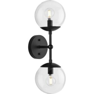 Atwell 2-Light Wall Sconce in Matte Black