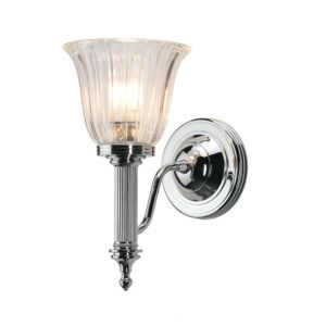 Carroll 1-Light Bathroom Vanity Light in Polished Nickel