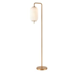 Mount Pearl 1-Light Floor Lamp in Brass