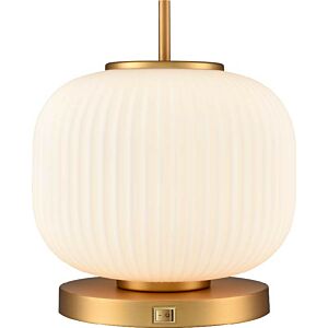 Mount Pearl 1-Light Table Lamp in Brass