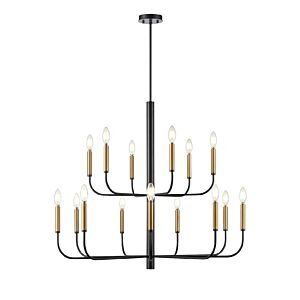 Olivia 15-Light Chandelier in Multiple Finishes and Graphite
