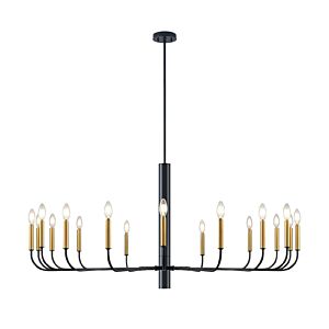 Olivia 18-Light Chandelier in Multiple Finishes and Graphite