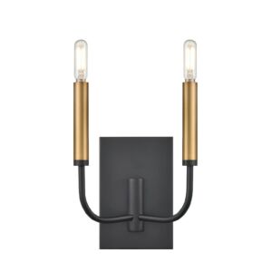 Olivia 2-Light Wall Sconce in Multiple Finishes and Graphite