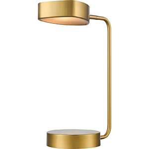 Northen Marches 1-Light Desk Lamp in Brass