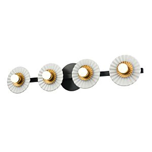 Waverly Heights 4-Light Bathroom Vanity Light in Multiple Finishes and Ebony