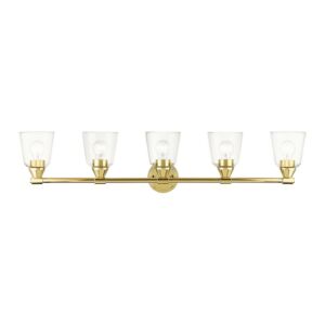 Catania 5-Light Bathroom Vanity Sconce in Polished Brass